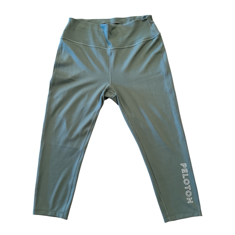 Peloton Green High Waist Capri Leggings Women Size Large